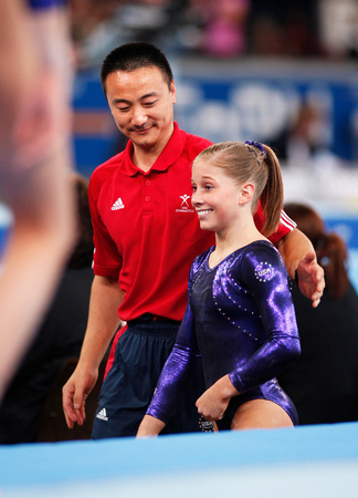 Shawn Johnson and Liang Chow