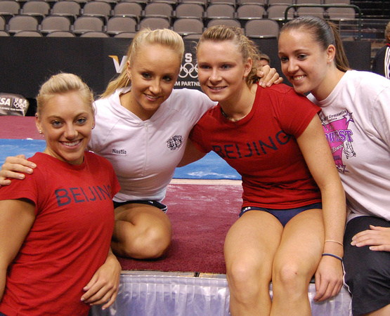 Members of the 2008 Olympic Team that are competing.