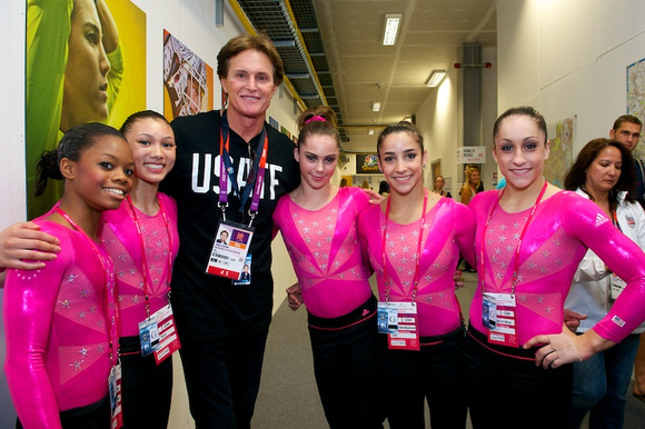 The women with Bruce Jenner