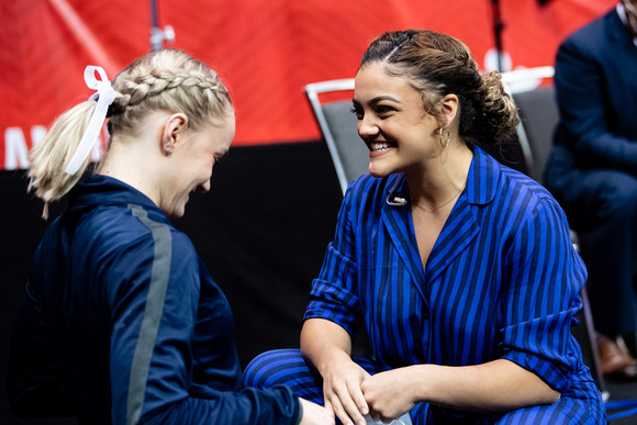 Riley McCusker and Laurie Hernandez