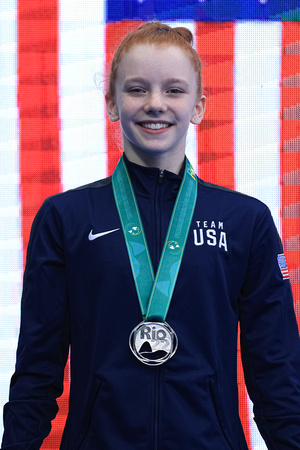 Dulcy Caylor - Junior Women's Vault Silver Medalist