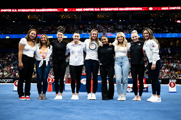 Members of the 2020 Women's Olympic Team