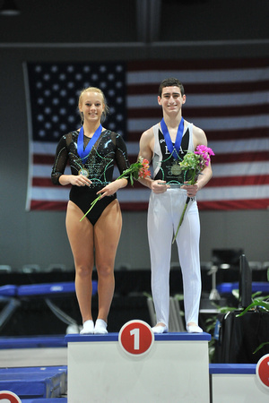 Nicole Ahsinger and Cody Gesuelli who will represent the U.S at the Youth Olympic Games